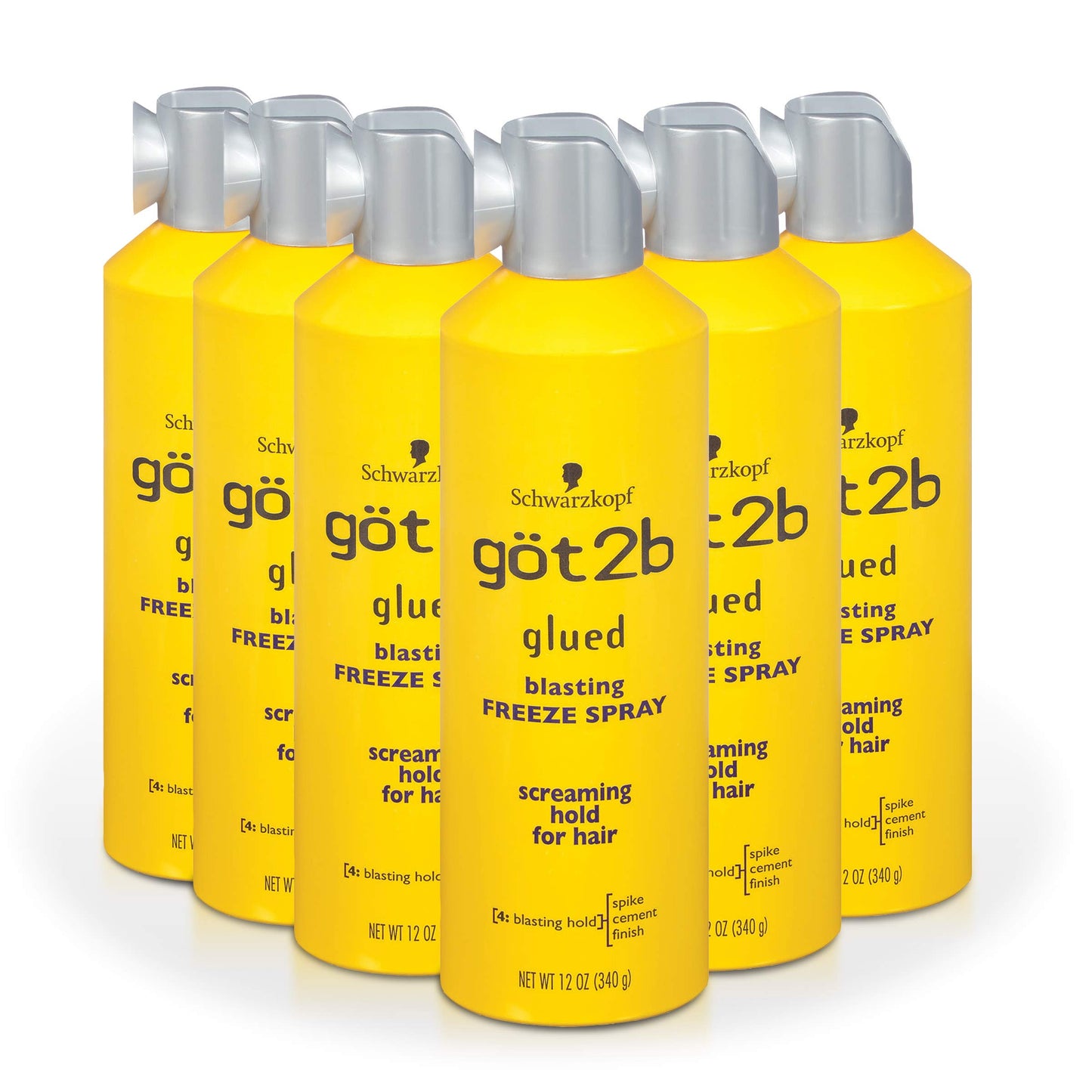 Got2b Glued Blasting Freeze Hairspray Aero 12 Ounce (Pack of 6)